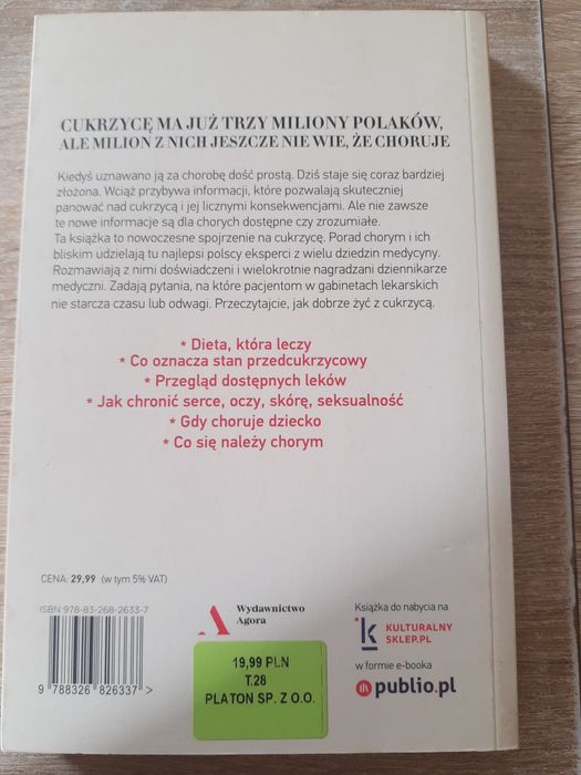 Jak dobrze żyć z cukrzyca książka