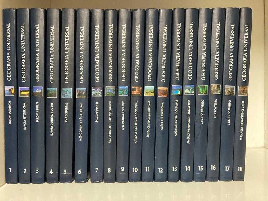 Enciclopédia "Geografia Universal" (18 volumes)