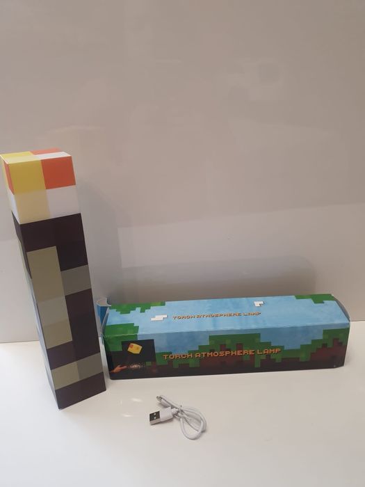 Lampka nocna dekoracyjna Minecraft pochodnia