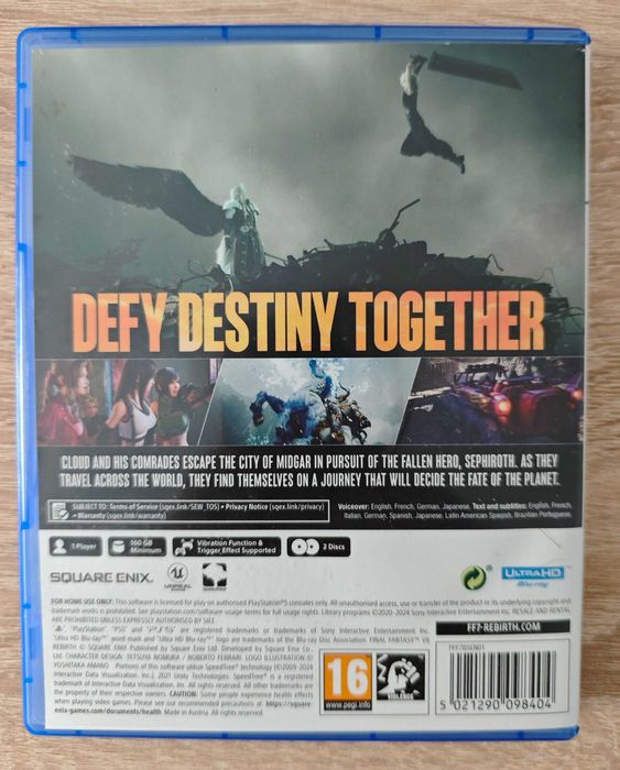 Final Fantasy Rebirth Steelcase + Caixa Normal *** PS5 ***