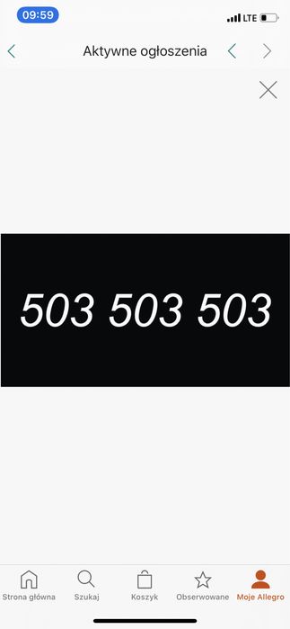 503_503_503 Rewelacyjny Wyjątkowy Platynowy Numer