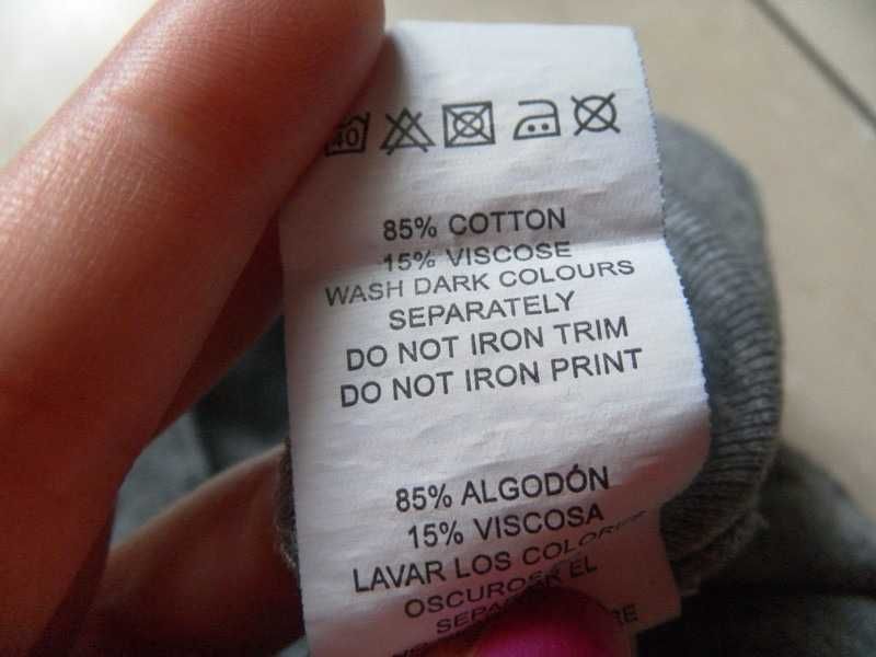 Szary crop top bokserka Atmosphere 36,S