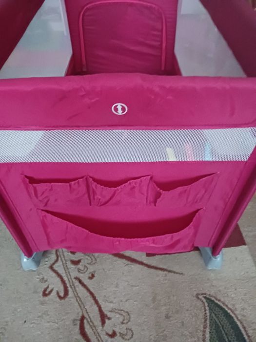 Łóżeczko turystyczne baby design rożowe