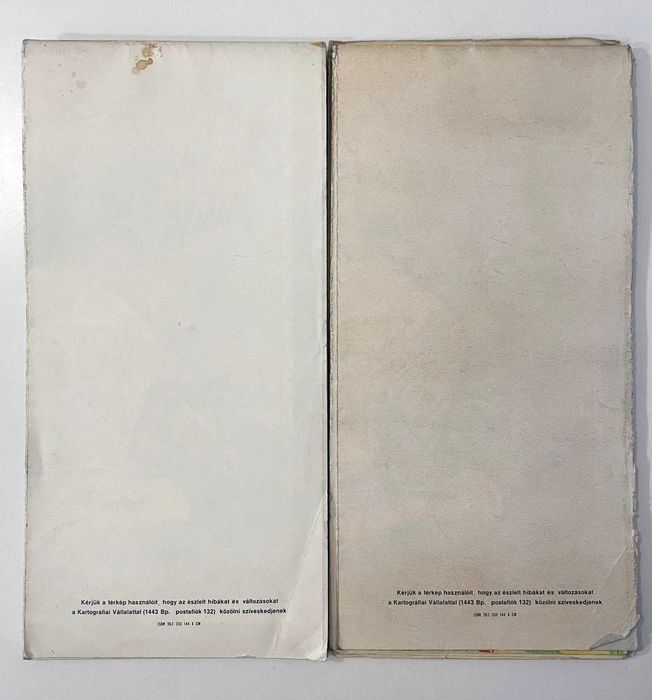 Mapa, plan miast Budapest Budapeszt z 1979 r.