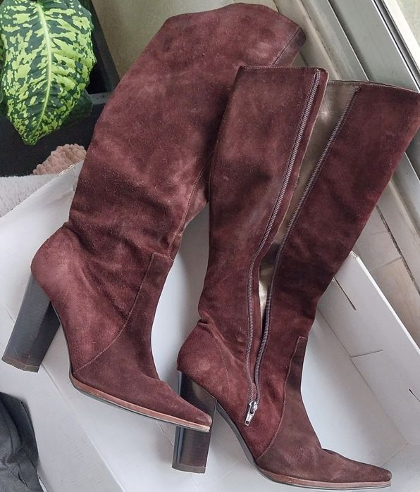 Botas em pele de camurça original Datelli