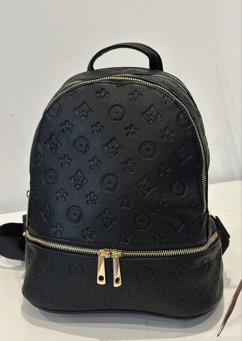 Plecak damski dwukomotowy logowany