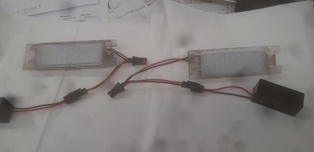 Luz de led para matrícula