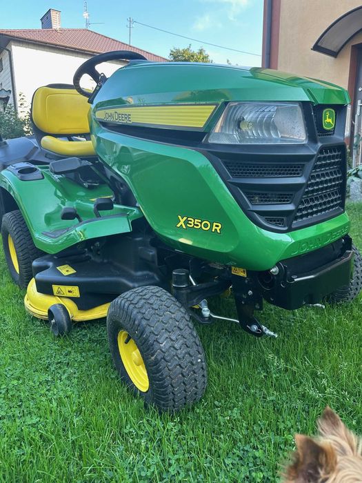 Traktorek ogrodowy JOHN DEERE X350R + DEFLEKTOR TYLNY