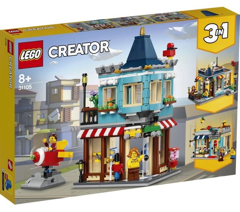 Lego Creator 31105 3w1 Sklep z zabawkami cukiernia kwiaciarnia Nowy