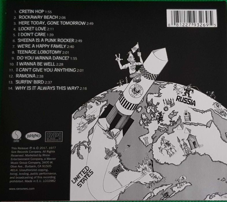 RAMONES Rocket To Russia CD Punk Rock