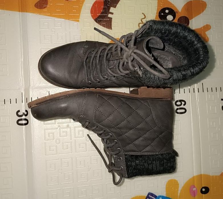 Жіночі шкіряні стьобані чоботи від Next