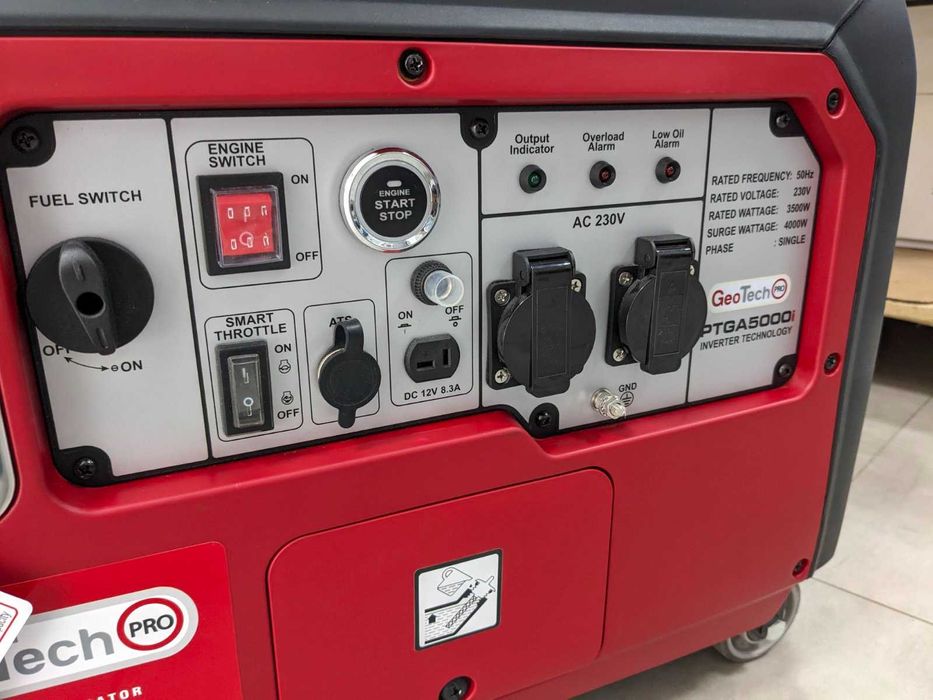 Нові 9 штук - генератори GEOTECH PTGA 5000I - Інверторний 3.5 квт