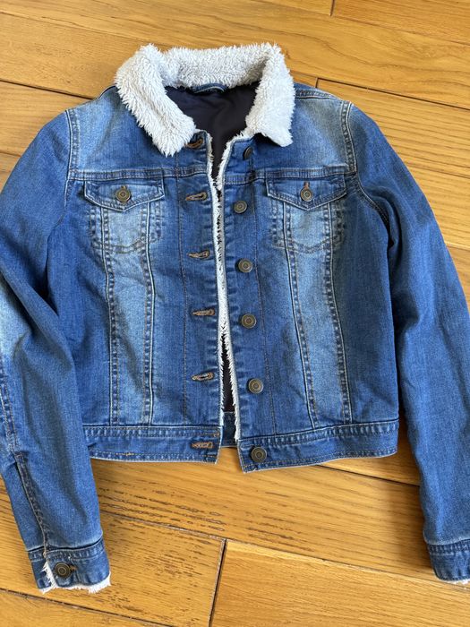 Kurtka jeansowa z futerkiem rozmiar 38