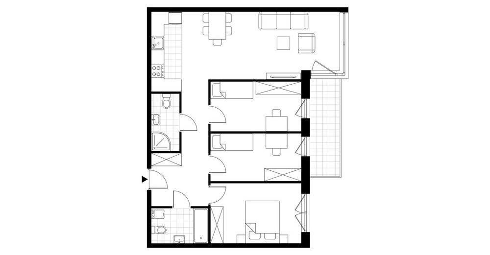 4-pokojowe mieszkanie 78m2 + balkon