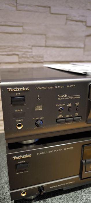 Odtwarzacz CD Technics SL-PS 7, pilot,papiery,jak nowy