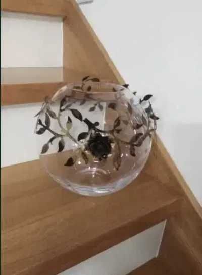 Duża szklana kula dekoracja