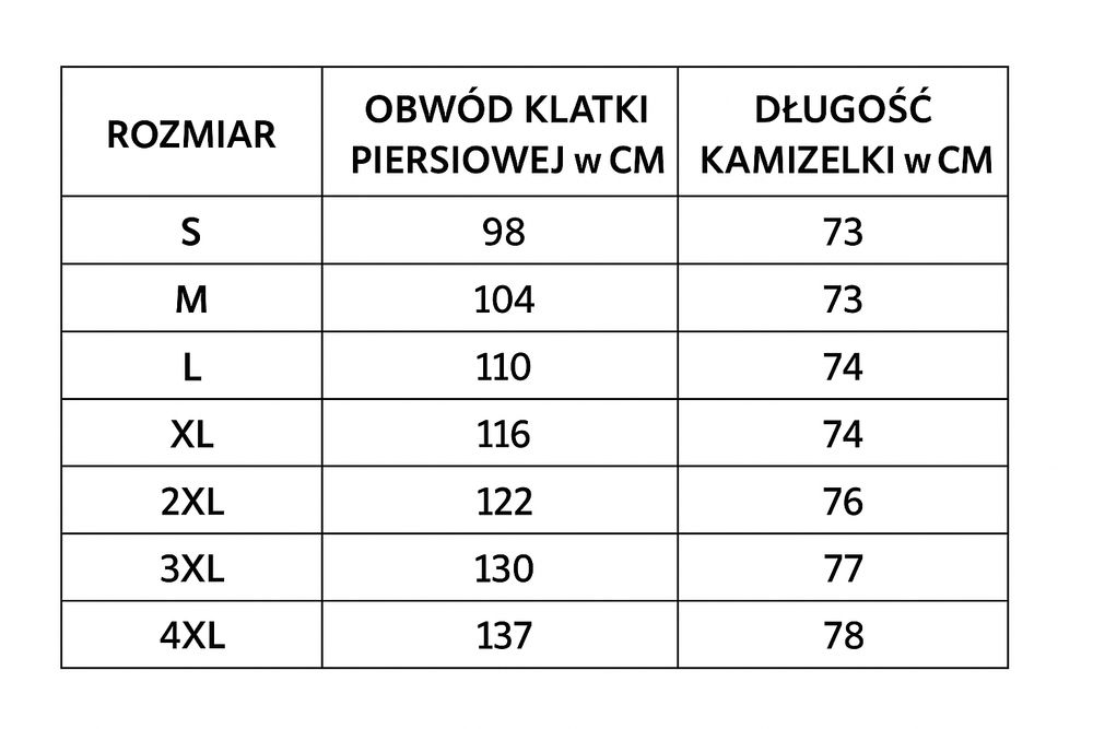 Ciepła Kamizelka Wełniania Damska Męska Merynos  Na Zamek