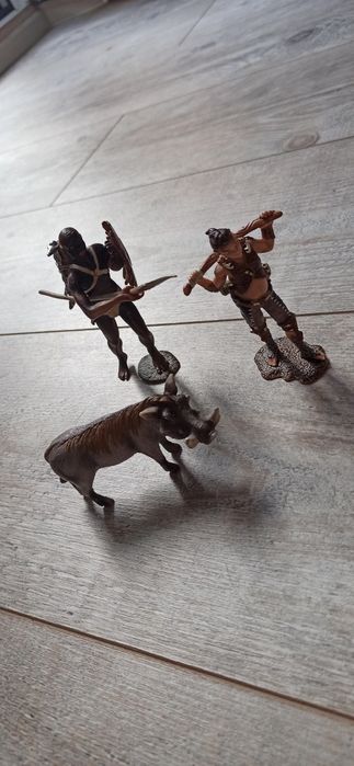 Schleich zestaw dwóch wojowników i guziec