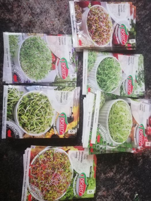 Nasiona na kiełki do jedzenia różne mieszanki