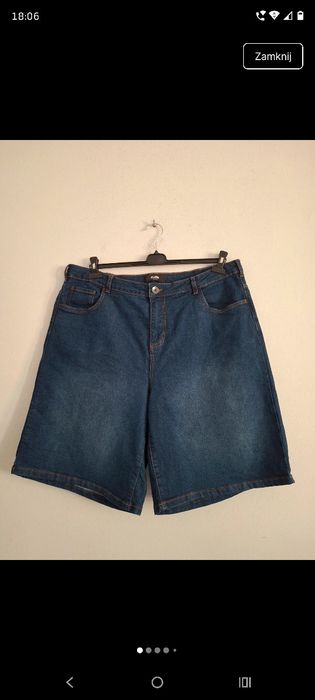 Spodenki jeansowe plus size
