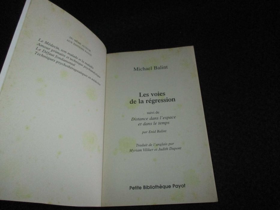 Livros de Michael Balint Payot