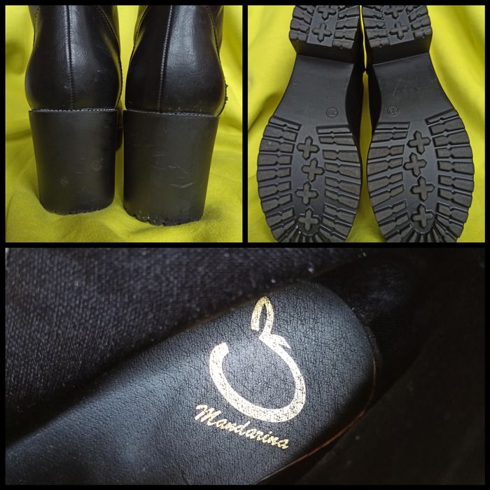 Botas pretas Mandarina