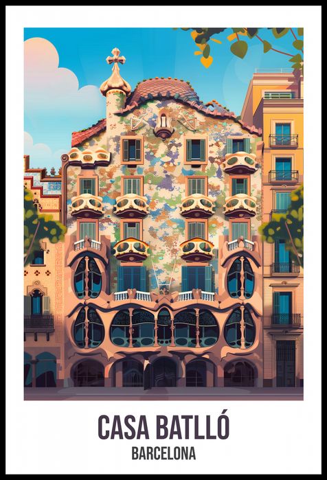 Plakat 61x90,5cm Casa Batlló