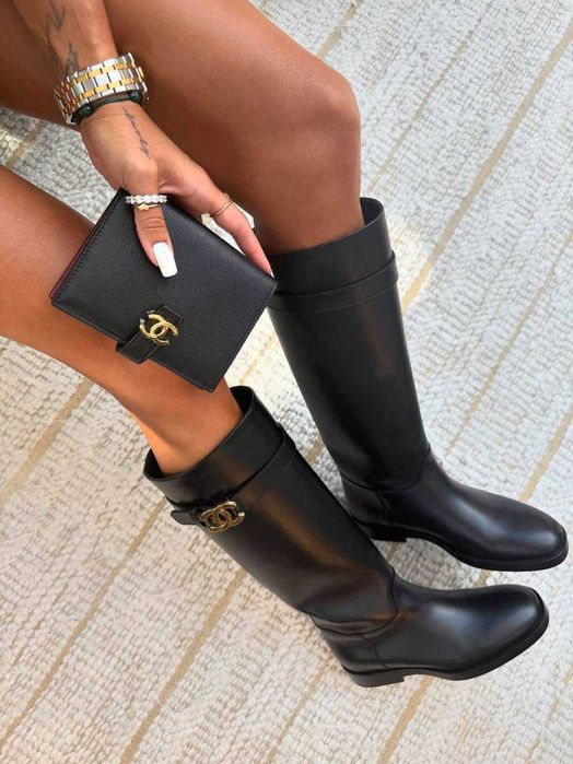 Kozaki skórzane muszkieterki Chanel!! Top Premium! 35-41