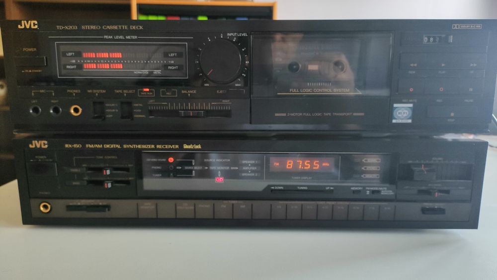 Wieża JVC RX-150 & TD-X203 – idealny stan, 100% Sprawny!