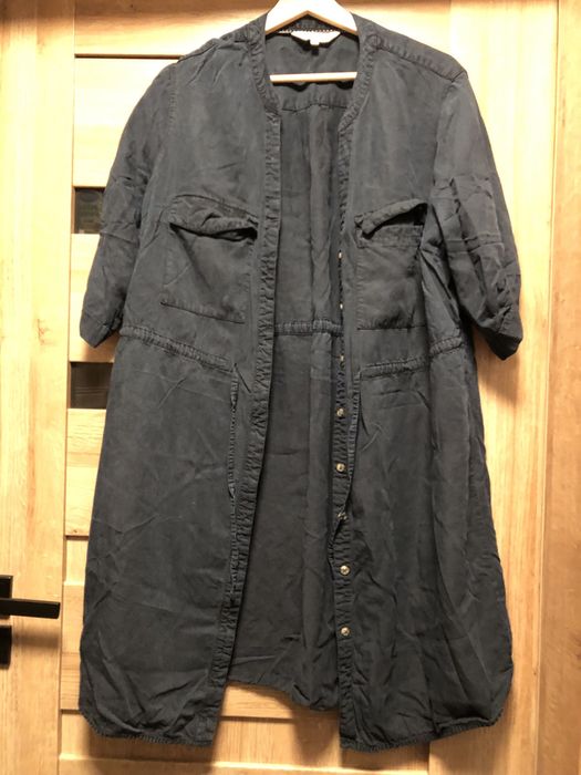 Granatowa sukienka rozm.48