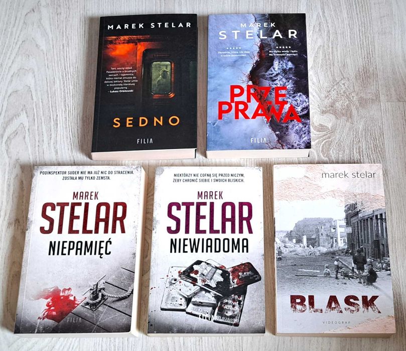 5x Marek Stelar Sedno + Przeprawa + Niepamięć + Niewiadoma + Blask