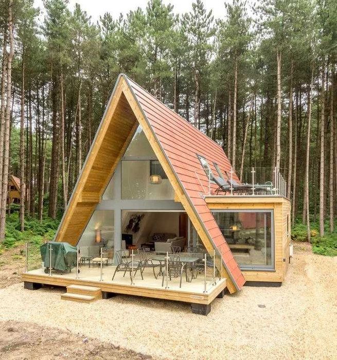 Будівництво каркасних будинків - Модерн/Скандинави/A-Frame/BurnHouse