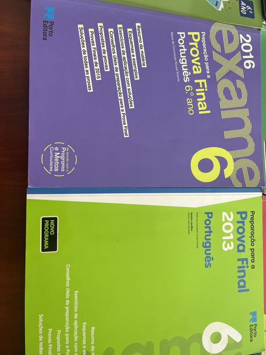 Livros de apoio ao estudo 6.ºano