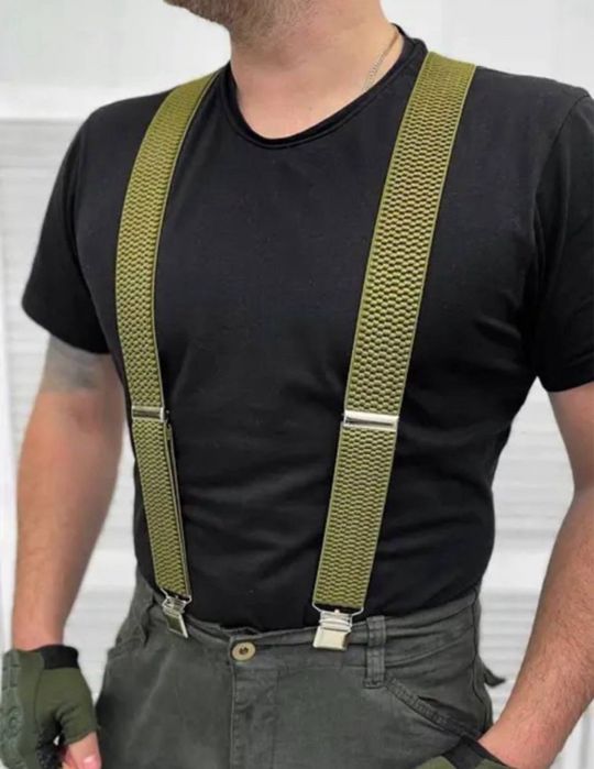 Подтяжки мужские подтяжки тактические подтяжки олива подтяжки на брюки