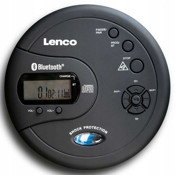 Discman Hi-Fi Lenco CD-300 CD MP3 ESP Bluetooth Słuchawki DOUSZNE
