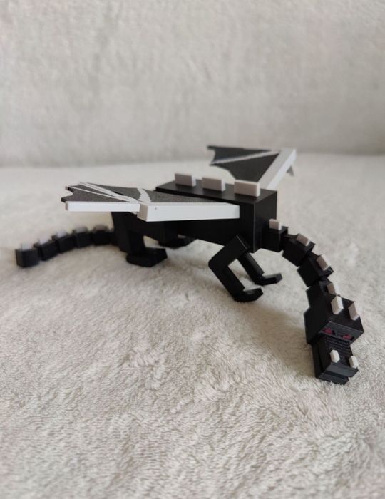 Figurka Ender dragon smok Endu Minecraft flexi