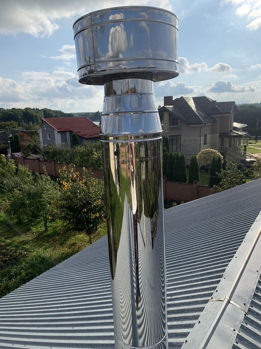 Монтаж Гільзування Димоходів,встановлення димохідних труб,овал комен,