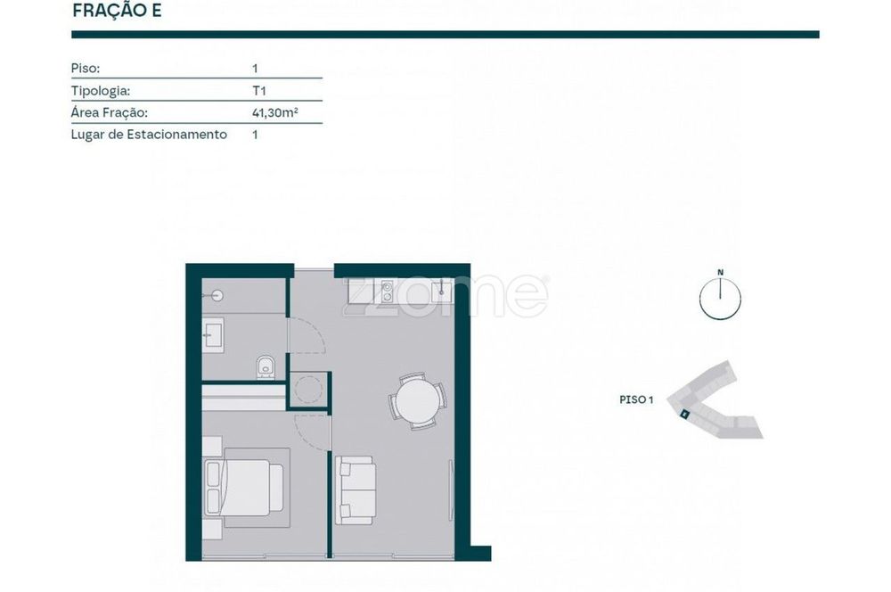 Apartamento T1 Empreendimento São Dinis