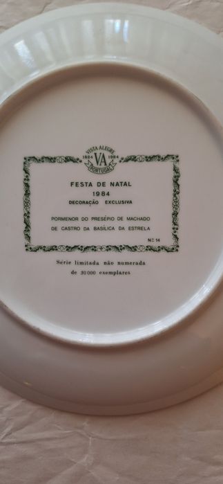 Pratos da coleção "Festa de Natal" da VA