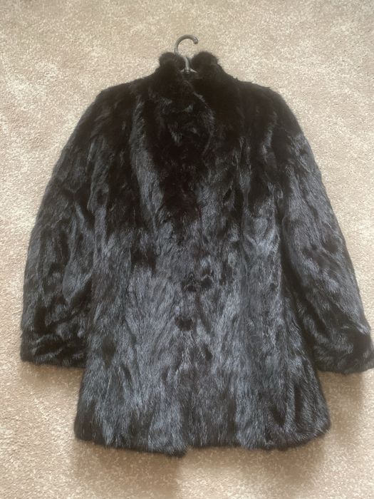 Полушубон норковый черный