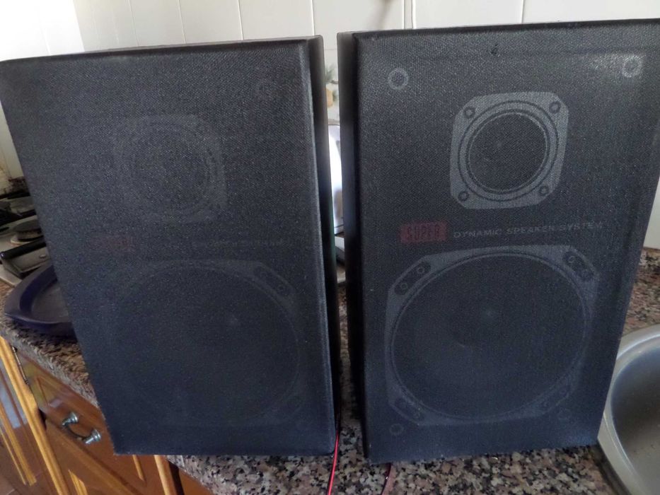 Sistema Som Sony XO-D5 com Radio, Leitor K7 e Giradiscos Sony PS-LX60, Com Colunas. ver descrição