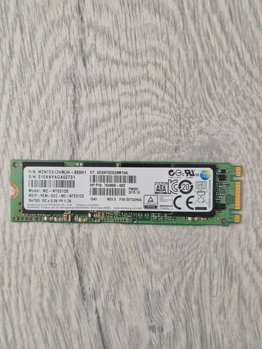 M.2 SSD диск 512GB Samsung (M.2 SATA). Trade-in