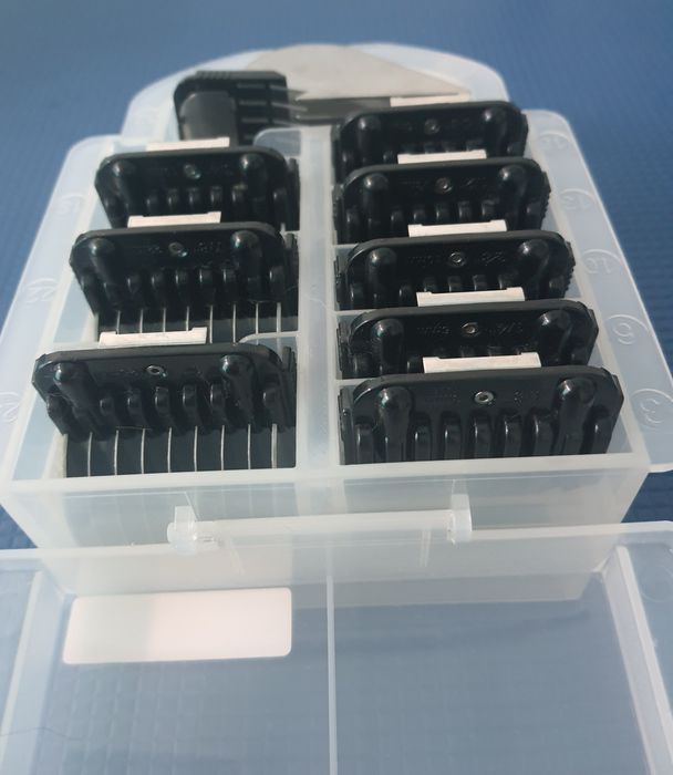 Heiniger Snap-On - zestaw 9 nasanasadek w kasetce sprzęt groomerski