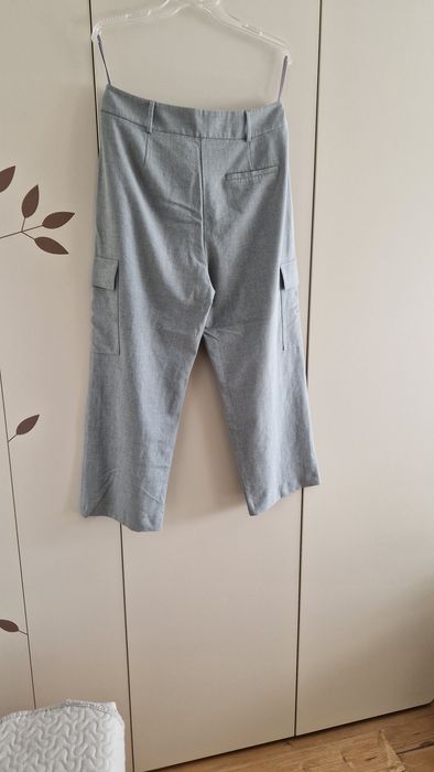 Wiosenne, letnie, jasno szare spodnie Next 40/42.