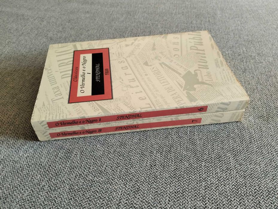 Livro "O vermelho e o negro" de Stendhal