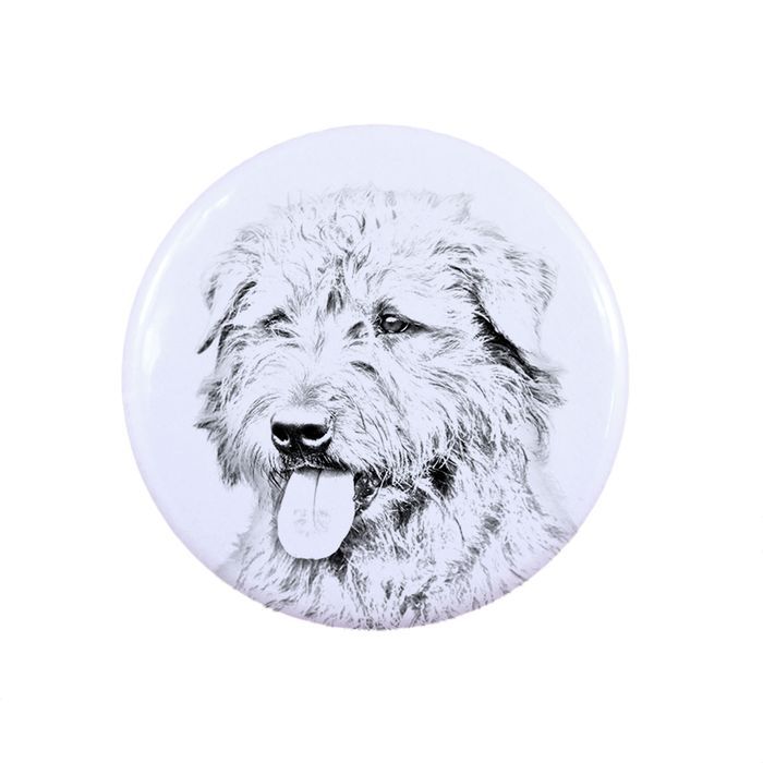 Glen of Imaal Terrier przypinka z psem mała Art-Dog