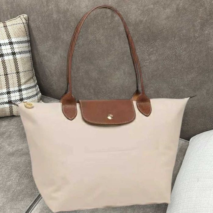Longchamp duza torba cream