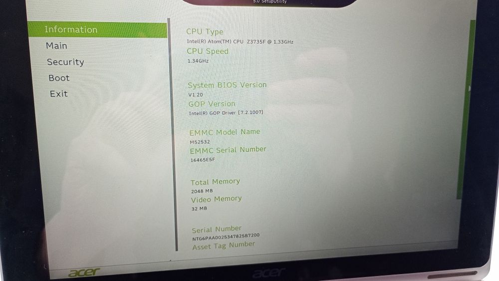 Acer Aspire Switch 10 SW5-015 (10'1) Intel Atom Z3735F 2/32 GB