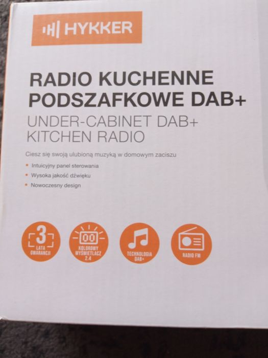 Radio cyfrowe podszafkowe DAB+ Hykker