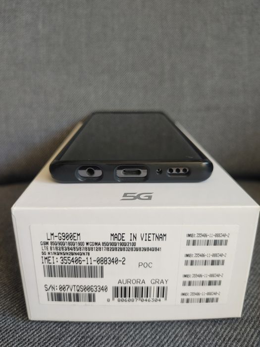 LG Velvet 5g aurora grey  wersja europejska